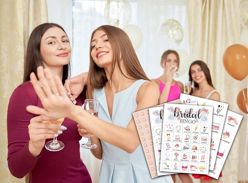 Foosproea Bridal Bingo Cards, Bridal Shower Game for 24 Players, Wedding/Bachelorette Party Games for Family Friends Activities, Holiday Party Favors Supplies Decorations(06) - Image 5